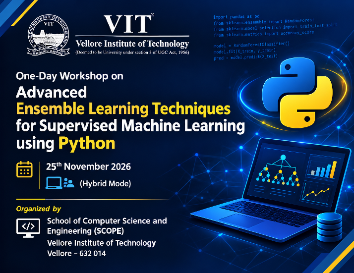 One Day workshop on Advanced Ensemble Learning Techniques for Supervised Machine Learning using Python 2026
