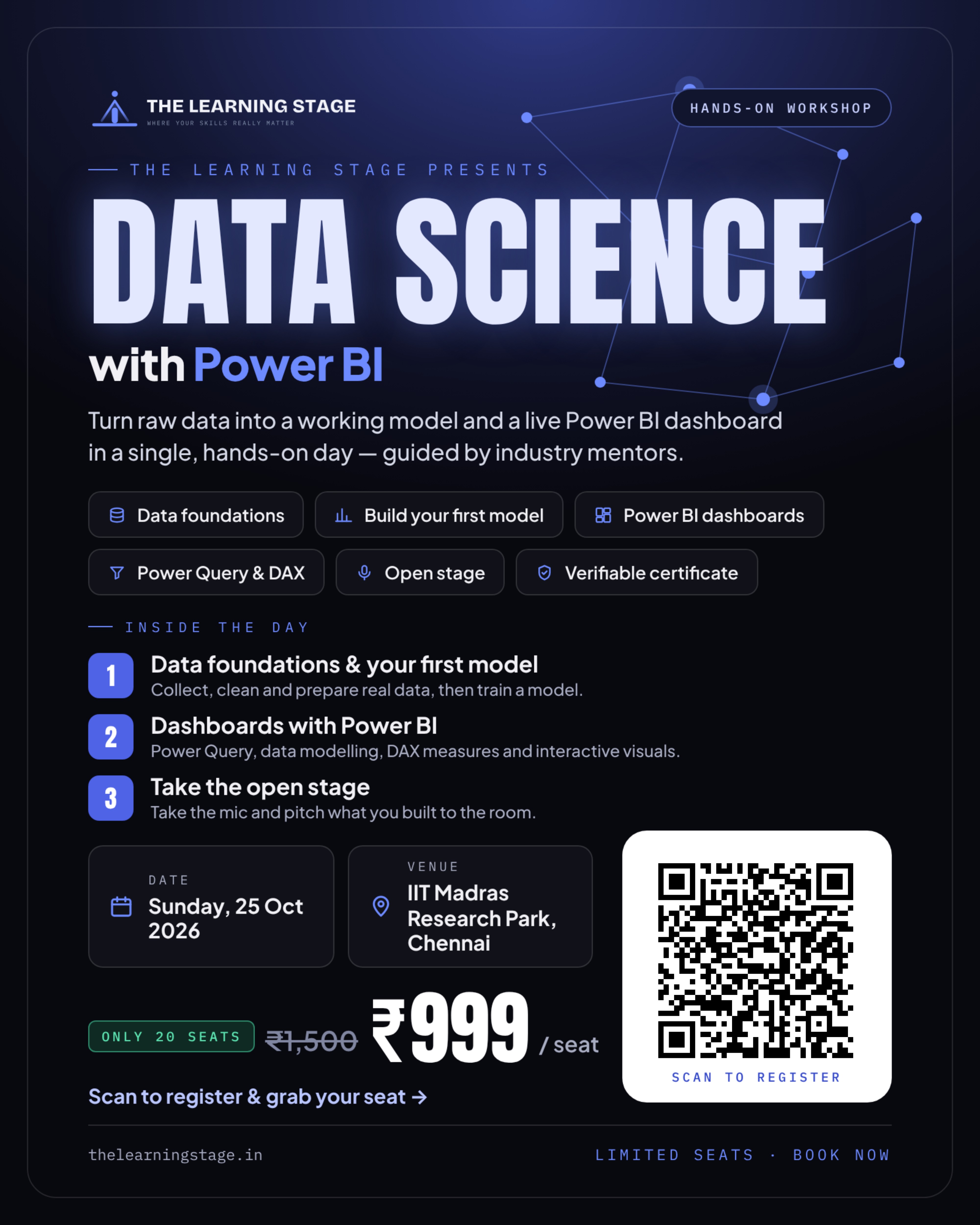 Data Science with Power BI Offline Workshop at IIT Madras Research Park 2026