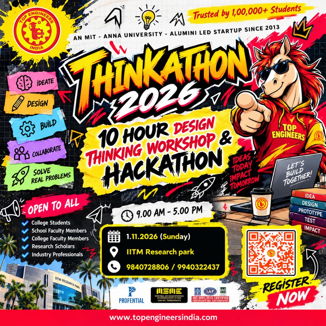 (Thinkathon 2026) - 10 Hour Design Thinking Workshop & Hackathon